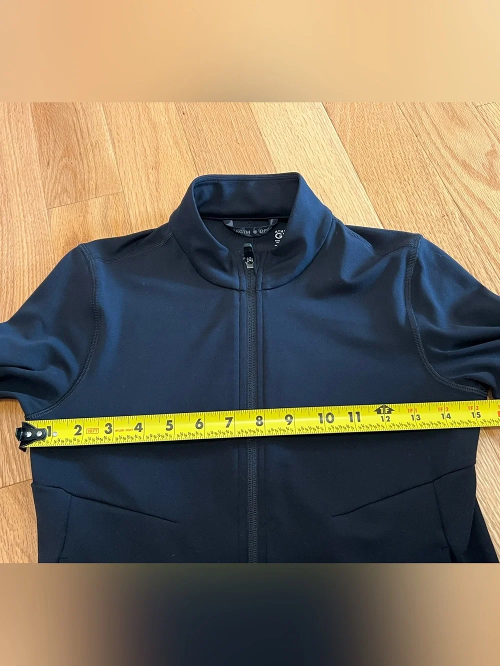 Athleta girl Black Full-Zip Chit Chat Top / Jacket
